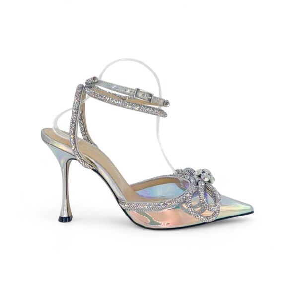 Mach & Mach Sparkling Rhinestone Heels - Picture 4 of 12